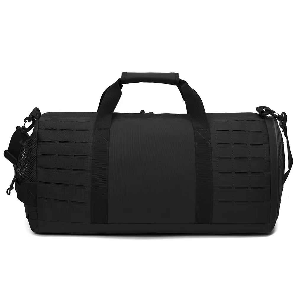 40L Tactical Sports Gym Bag for Men Fitness Duffel Bag Weekender Travel Bag Basketball Training Survival Bag with Shoe Pocket